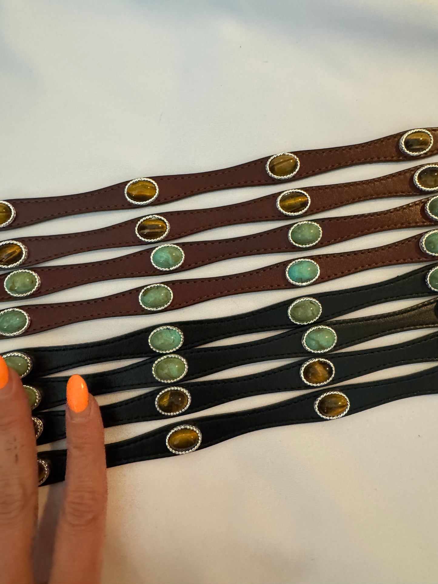 Small leather bands
